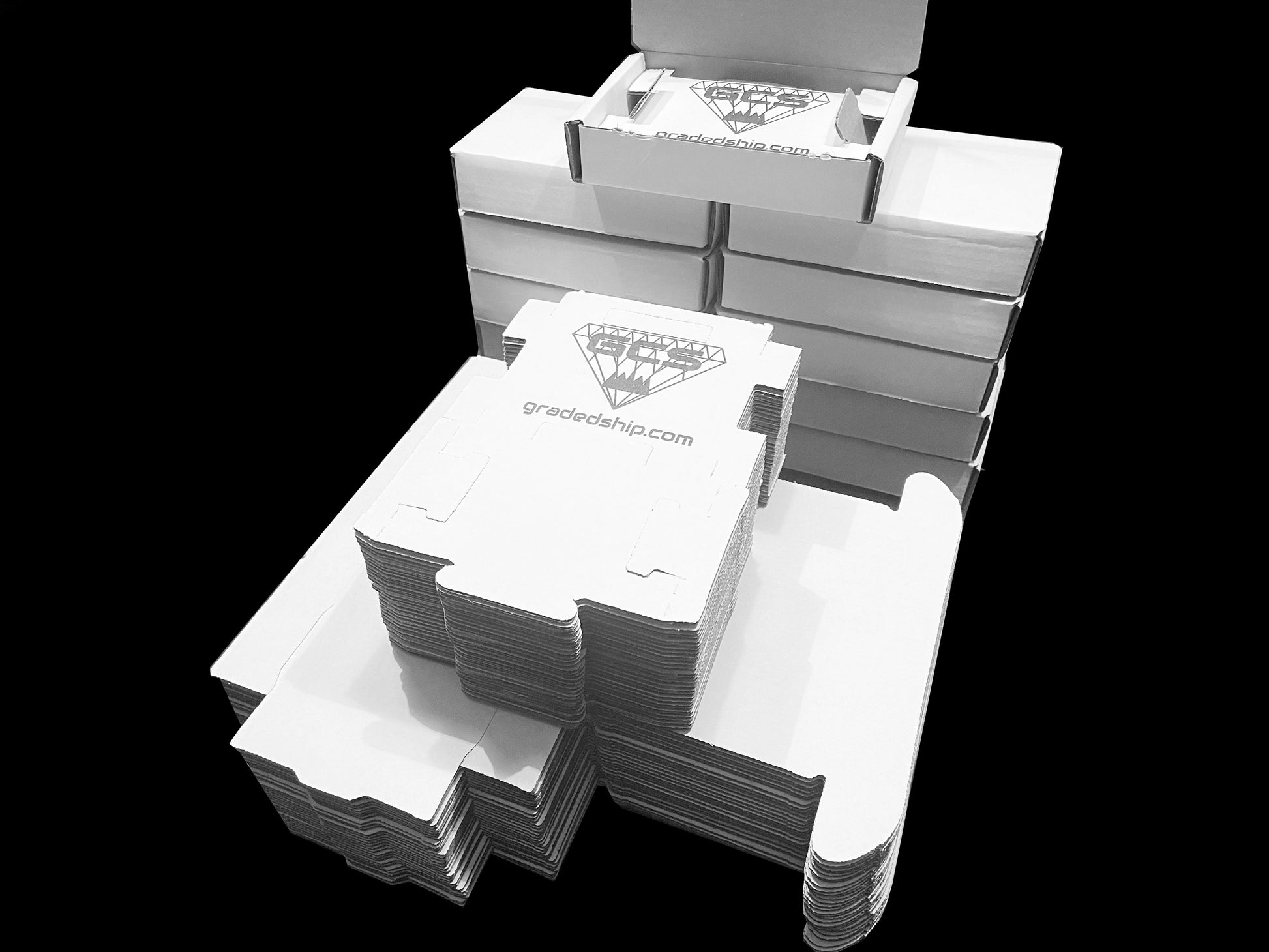 Unassembled Graded Card Shipping Boxes | Flat-Pack PSA Slab Storage GCS Unassembled Graded Card Shipping Boxes | Flat-Pack PSA Slab Storage GCS